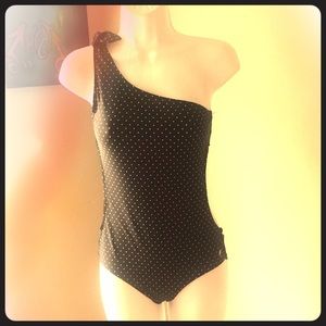 Polka dot bathing suit